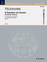 Georg Philipp Telemann Notenblätter 6 kanonische Sonaten