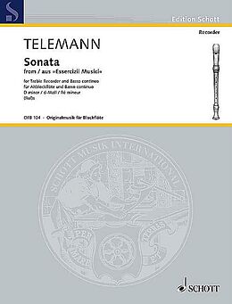 Georg Philipp Telemann Notenblätter Sonata d-Moll