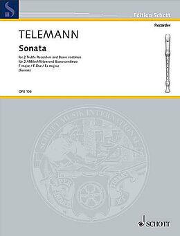 Georg Philipp Telemann Notenblätter Sonata F-Dur
