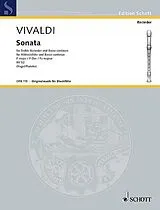 Antonio Vivaldi Notenblätter Sonate F-Dur RV52