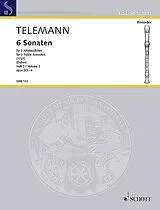 Georg Philipp Telemann Notenblätter 6 Sonaten op.2 Band 2 (Nr.3-4)