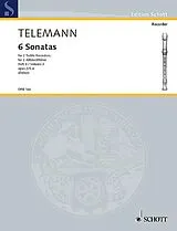 Georg Philipp Telemann Notenblätter 6 Sonaten op.2 Band 3 (Nr.5-6)
