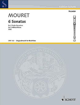 Jean-Joseph Mouret Notenblätter 6 Sonaten