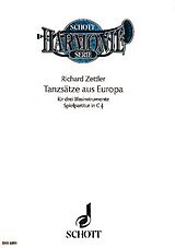  Notenblätter Zettler, RichardTanzsätze aus Europa