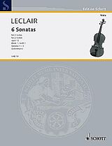 Jean Marie l'Ainé Leclair Notenblätter 6 Sonaten op.12 Band 1 (1-3) für