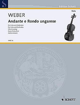 Carl Maria von Weber Notenblätter Andante und Rondo ungarese