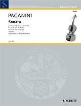 Nicolò Paganini Notenblätter Sonata per la grand Viola