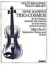 Henk Badings Notenblätter Trio-Cosmos Nr. 6