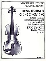 Henk Badings Notenblätter Trio-Cosmos Nr. 13