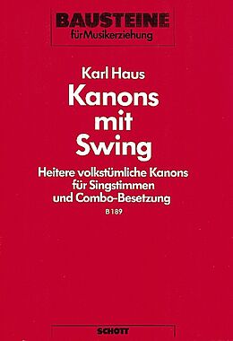 Karl Haus Notenblätter Kanons mit Swing