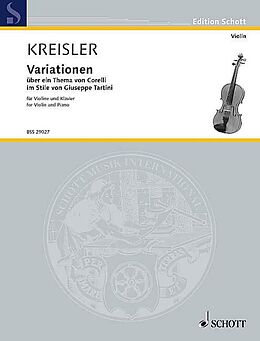Fritz Kreisler Notenblätter Variationen über ein Thema von Corelli F-Dur Nr. 9