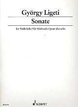 György Ligeti Notenblätter Sonate für Viola solo
