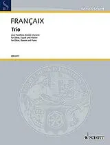 Jean Francaix Notenblätter Trio für Oboe, Fagott und Klavier