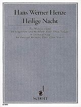 Hans Werner Henze Notenblätter Heilige Nacht