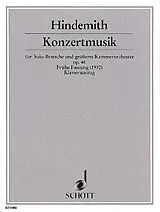 Paul Hindemith Notenblätter Konzertmusik op. 48