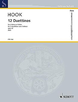 James Hook Notenblätter 12 Duettinos op.42