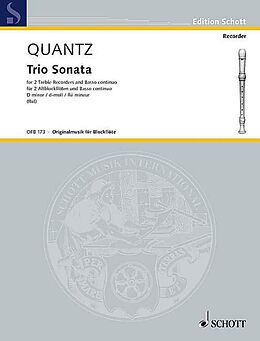 Johann Joachim Quantz Notenblätter Trio Sonata d-Moll
