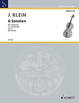 Jacob Klein Notenblätter 6 Sonaten op.2