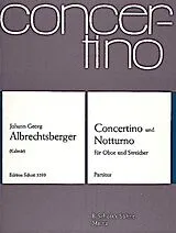 Johann Georg Albrechtsberger Notenblätter Concertino und Notturno