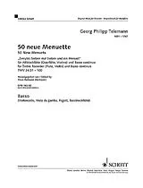 Georg Philipp Telemann Notenblätter 50 neue Menuette
