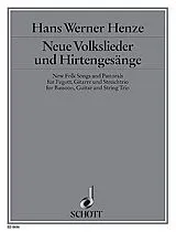 Hans Werner Henze Notenblätter Neue Volkslieder und Hirtengesänge