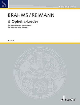 Johannes Brahms Notenblätter 5 Ophelia-Lieder