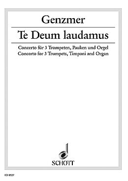 Harald Genzmer Notenblätter Te Deum laudamus GeWV 427