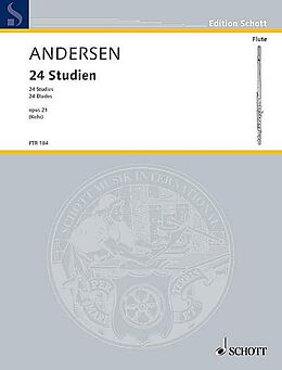 Carl Joachim Andersen Notenblätter 24 Studien op. 21