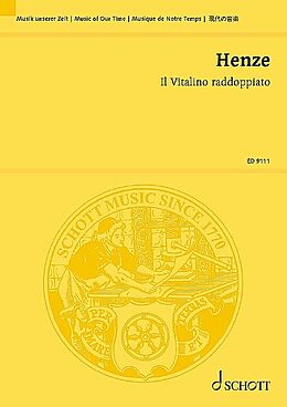 Hans Werner Henze Notenblätter Il Vitalino raddoppiato