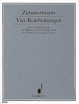 Bernd Alois Zimmermann Notenblätter 4 Bearbeitungen