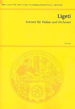 György Ligeti Notenblätter Konzert für Violine und