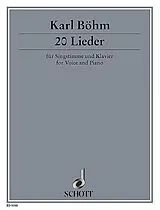 Karl Böhm Notenblätter 20 Lieder