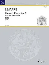 Edwin Henry Lemare Notenblätter Concert piece no.2 op.90