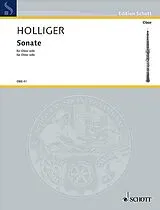 Heinz Holliger Notenblätter Sonate