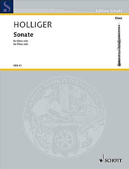 Heinz Holliger Notenblätter Sonate
