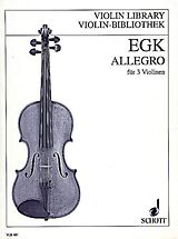 Werner Egk Notenblätter Allegro