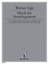 Werner Egk Notenblätter Musik für Streichquintett