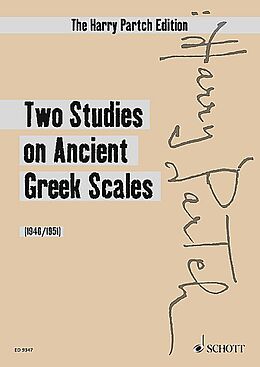 Harry Partch Notenblätter 2 Studies on Ancient Greek Scales