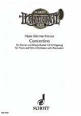 Hans Werner Henze Notenblätter Concertino