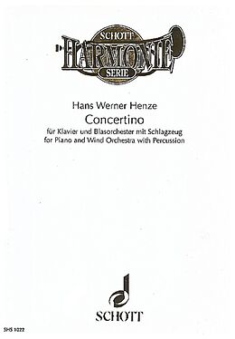 Hans Werner Henze Notenblätter Concertino