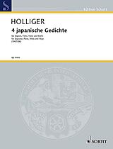 Heinz Holliger Notenblätter 4 japanische Gedichte