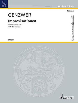 Harald Genzmer Notenblätter Improvisationen GeWV 211