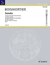 Joseph Bodin de Boismortier Notenblätter Sonata D-Dur