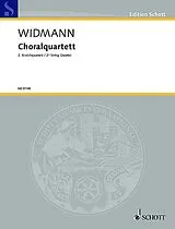 Jörg Widmann Notenblätter Choralquartett
