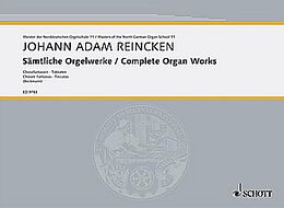 Johann Adam Reincken Notenblätter Sämtliche Orgelwerke