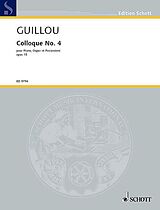 Jean Guillou Notenblätter Colloque op.15,4 für Klavier, Orgel