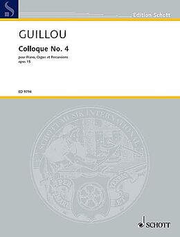 Jean Guillou Notenblätter Colloque No. 4 op. 15