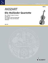 Wolfgang Amadeus Mozart Notenblätter Mailänder Quartett A-Dur Nr.1 KVAnh.4,212