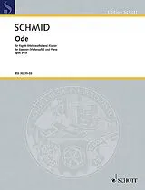 Heinrich Kaspar Schmid Notenblätter Ode op. 34,3