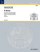 Charles Marie Jean Albert Widor Notenblätter 6 Duos